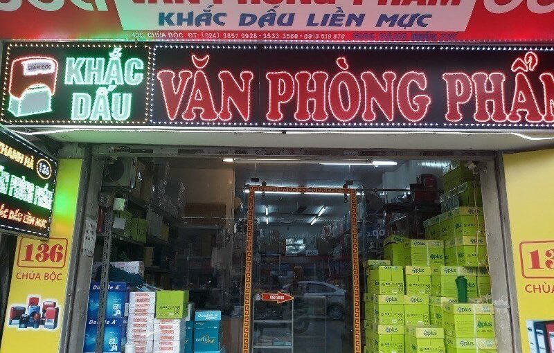 Làm Bảng Hiệu Văn Phòng Phẩm Quận 7 Đẹp, Thi Công Tận Nơi